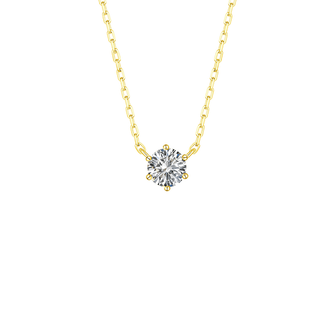  Essentials solitaire necklace - Essentials Lab-Grown Diamond Solitaire Necklace -  The Future Rocks  -    1 