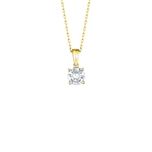 Essentials solitaire pendant necklace - Essentials solitaire pendant necklace -  The Future Rocks -    1