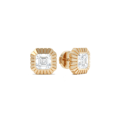 Eternity Asscher Studs - The Future Rocks
