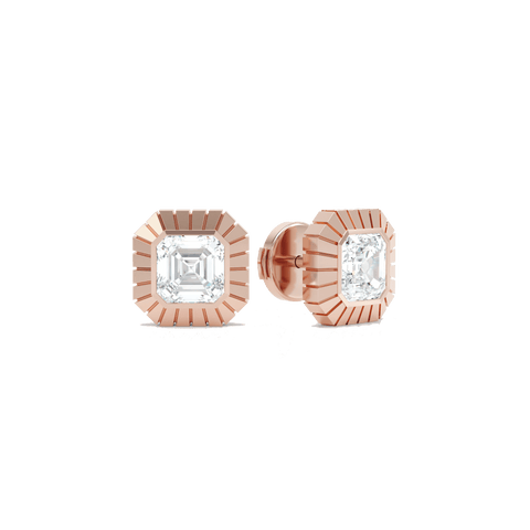 Eternity Asscher Studs - The Future Rocks