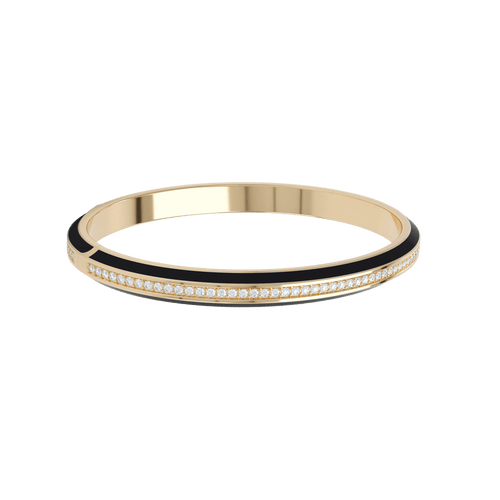 Eternity black enamel bangle - Eternity black enamel bangle -  The Future Rocks -    1