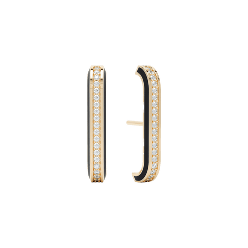 Eternity black enamel ear cuffs - Eternity black enamel ear cuffs -  The Future Rocks -    1