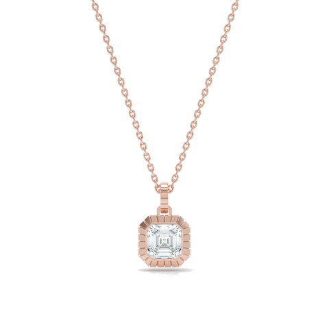Eternity Engraved Asscher Pendant - The Future Rocks