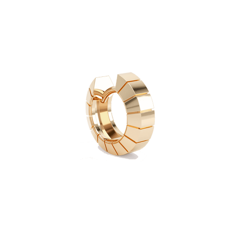 Eternity Engraved Gold Huggies - The Future Rocks