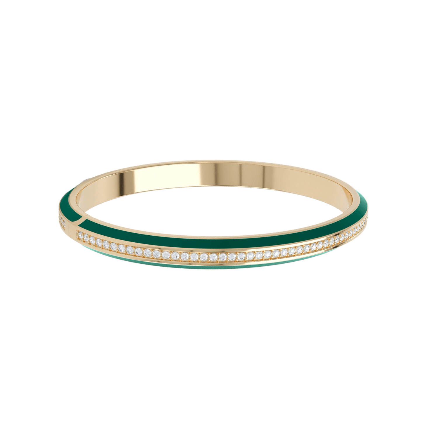 Eternity green enamel bangle - Eternity green enamel bangle -  The Future Rocks -    1