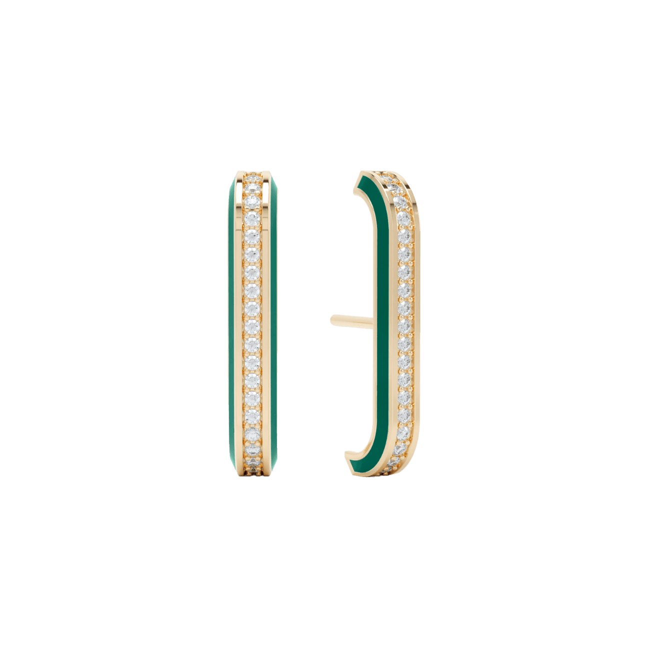 Eternity green enamel ear cuffs - Eternity green enamel ear cuffs -  The Future Rocks -    1