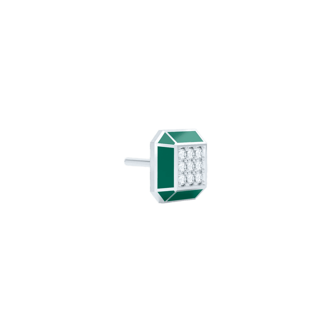 Eternity green enamel studs - Eternity green enamel studs -  The Future Rocks -    5
