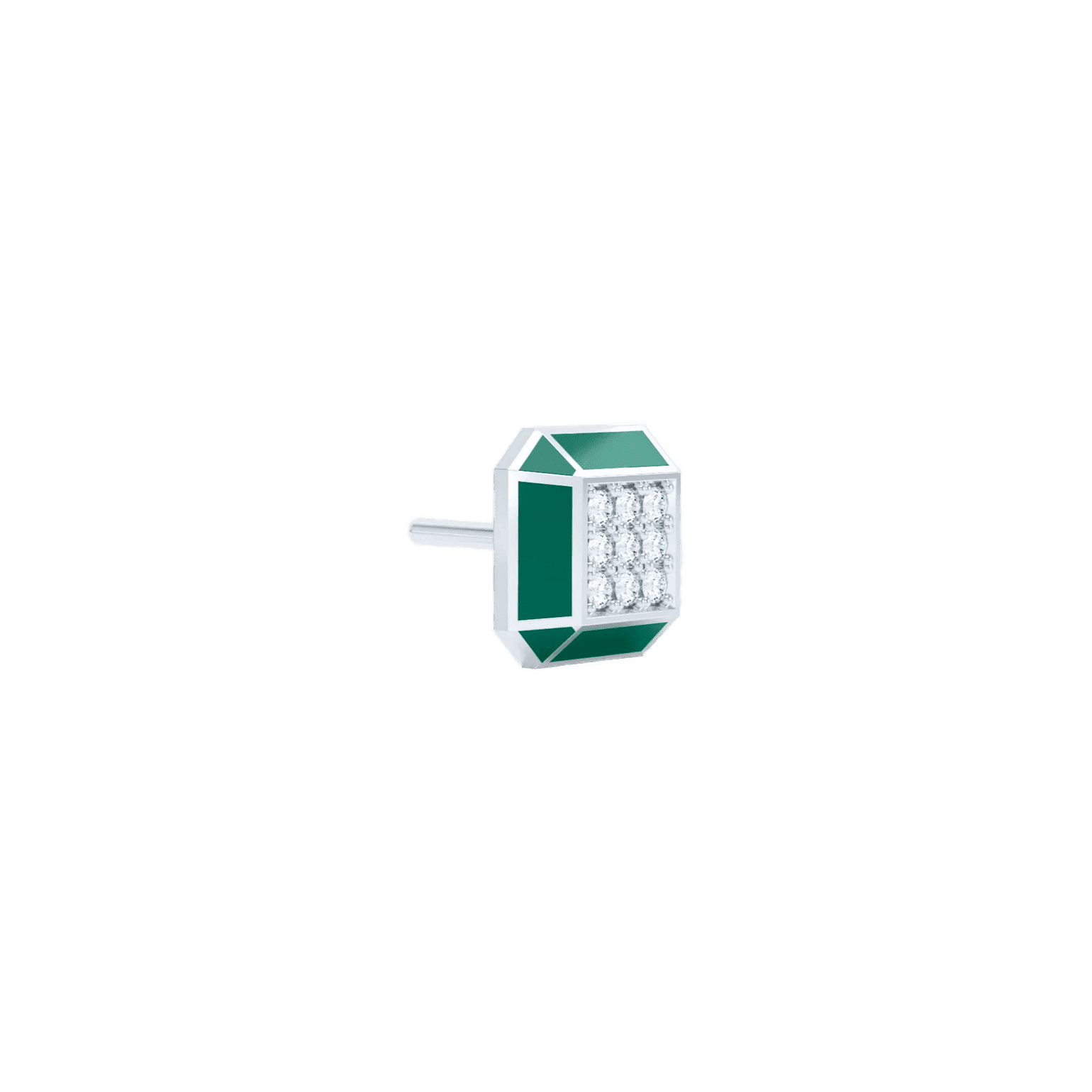 Eternity green enamel studs - Eternity green enamel studs -  The Future Rocks -    5
