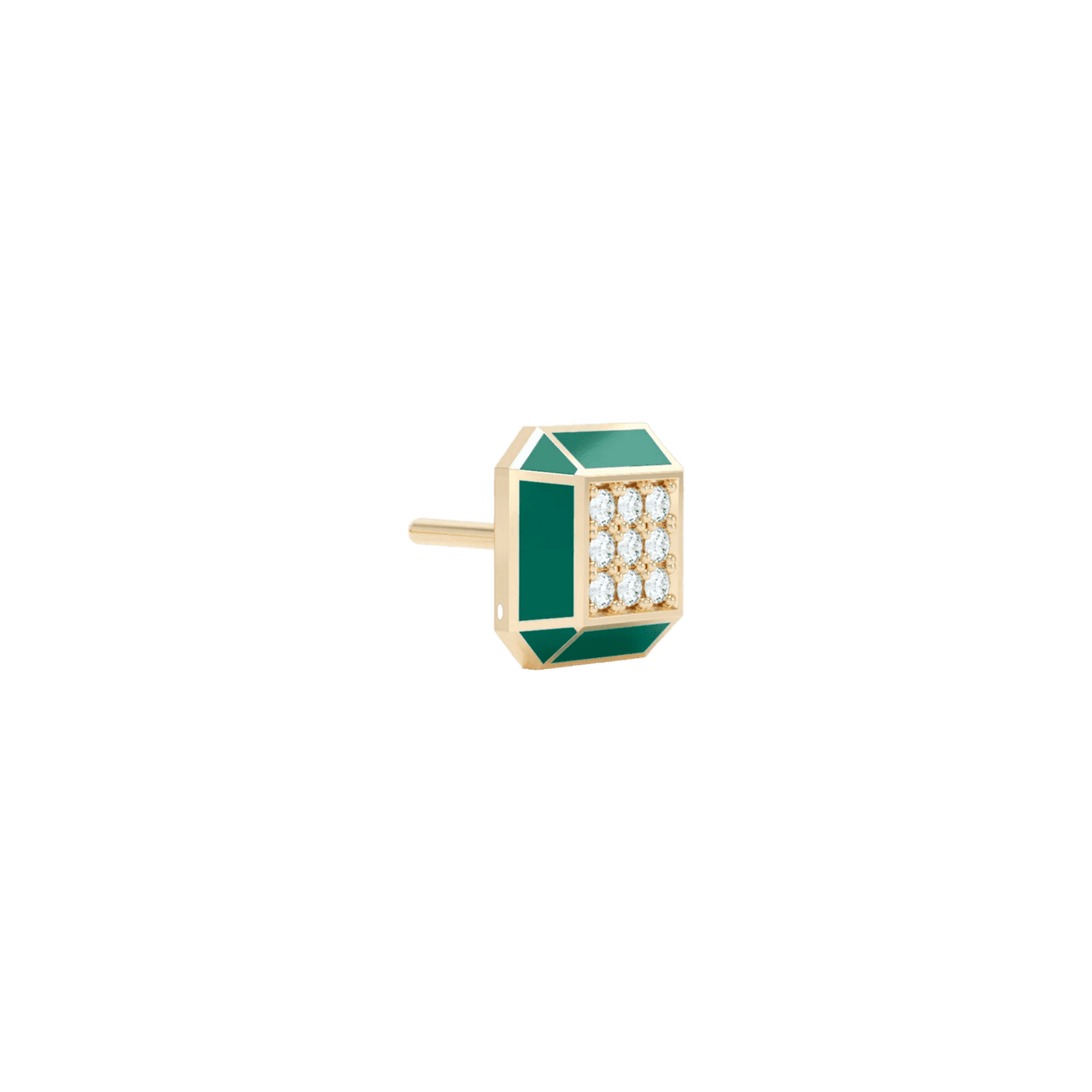 Eternity green enamel studs - Eternity green enamel studs -  The Future Rocks -    4
