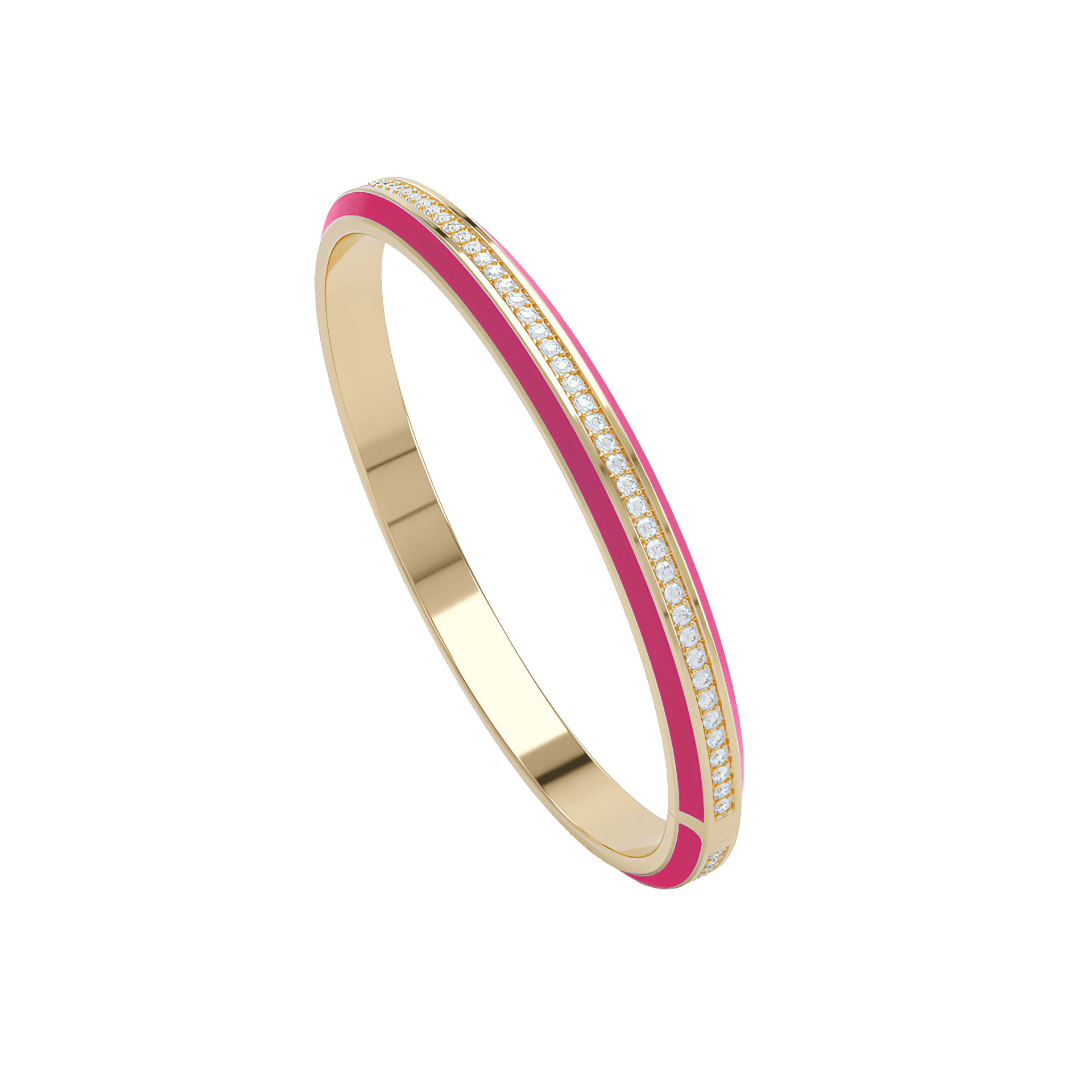 Eternity pink enamel bangle - Eternity pink enamel bangle -  The Future Rocks -    3