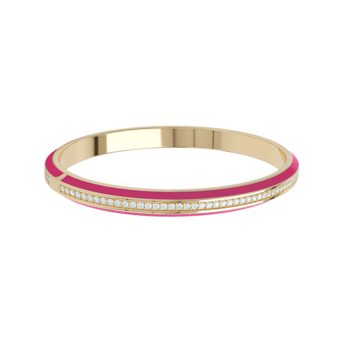 Eternity pink enamel bangle - Eternity pink enamel bangle -  The Future Rocks -    1