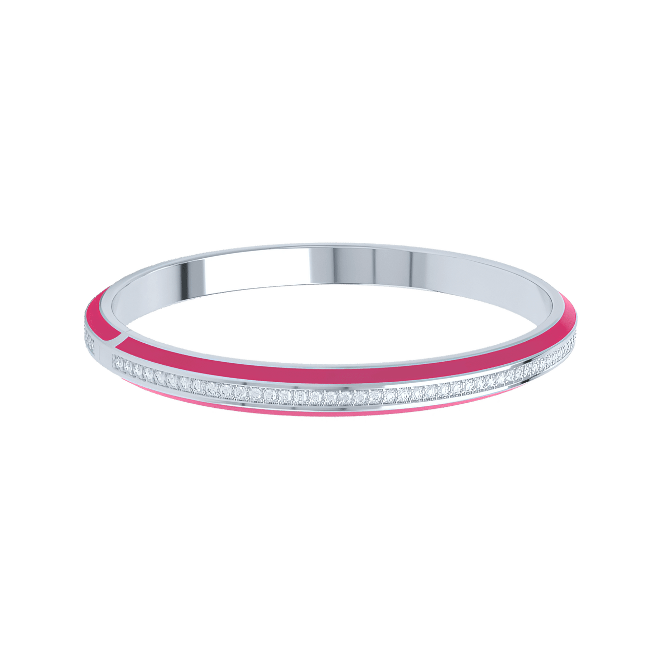 Eternity pink enamel bangle - Eternity pink enamel bangle -  The Future Rocks -    4