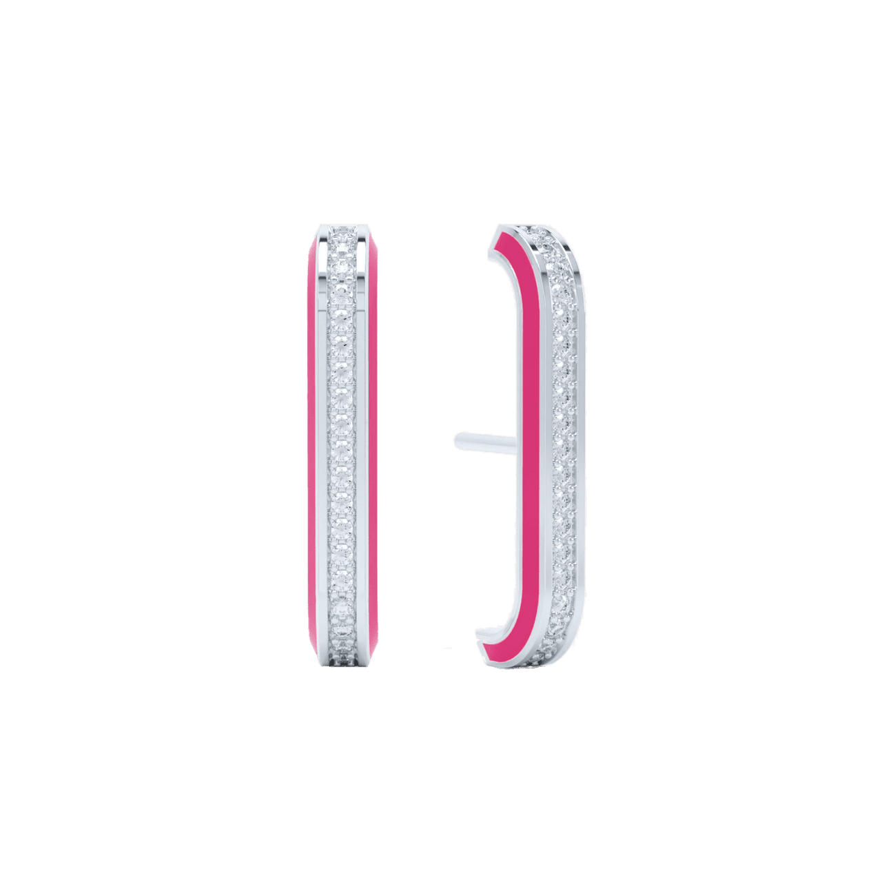 Eternity pink enamel ear cuffs - Eternity pink enamel ear cuffs -  The Future Rocks -    2