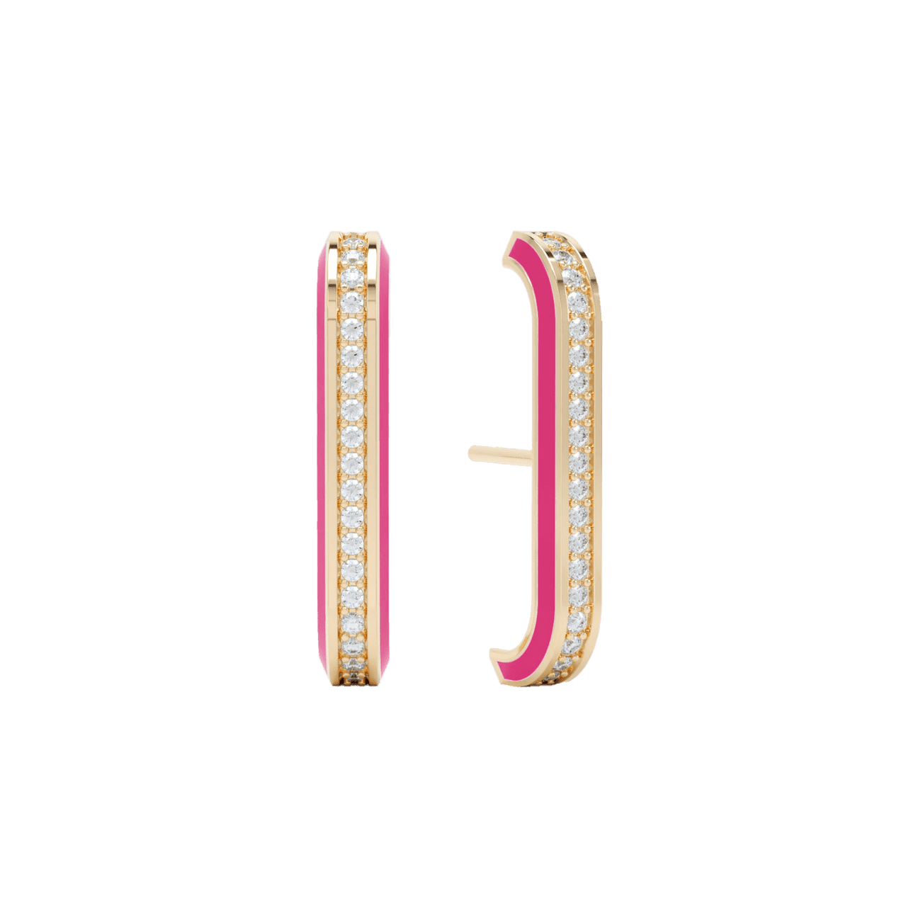 Eternity pink enamel ear cuffs - Eternity pink enamel ear cuffs -  The Future Rocks -    1