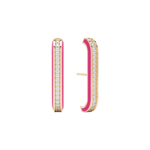 Eternity pink enamel ear cuffs - Eternity pink enamel ear cuffs -  The Future Rocks -    1