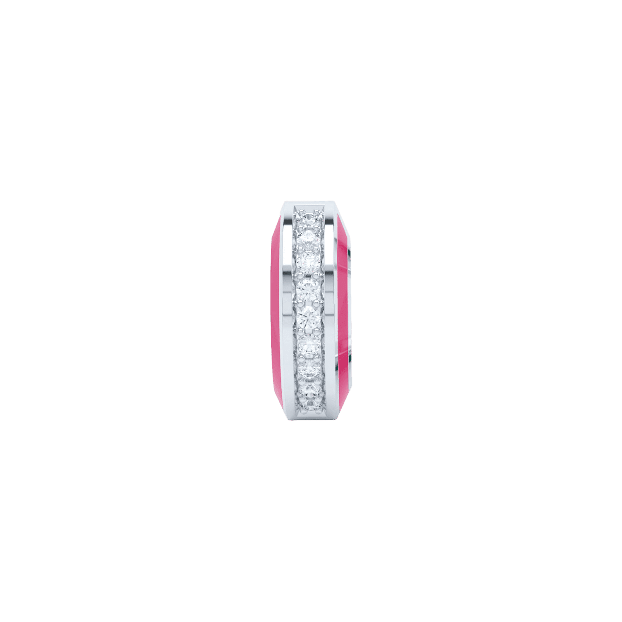 Eternity pink enamel huggies - Eternity pink enamel huggies -  The Future Rocks -    5
