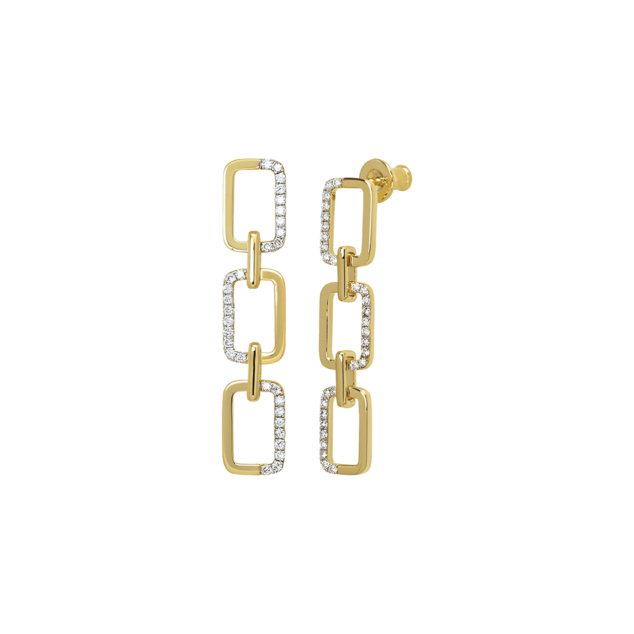 Horizon trio link earrings - Horizon trio link earrings -  The Future Rocks -    1