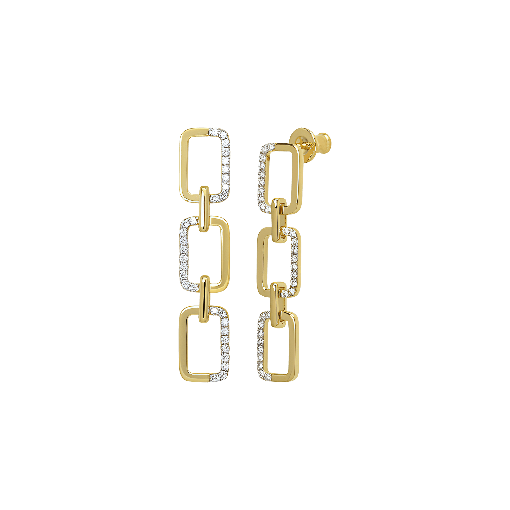 Horizon trio link earrings - Horizon trio link earrings -  The Future Rocks -    1
