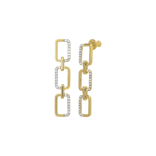 Horizon trio link earrings - Horizon trio link earrings -  The Future Rocks -    1