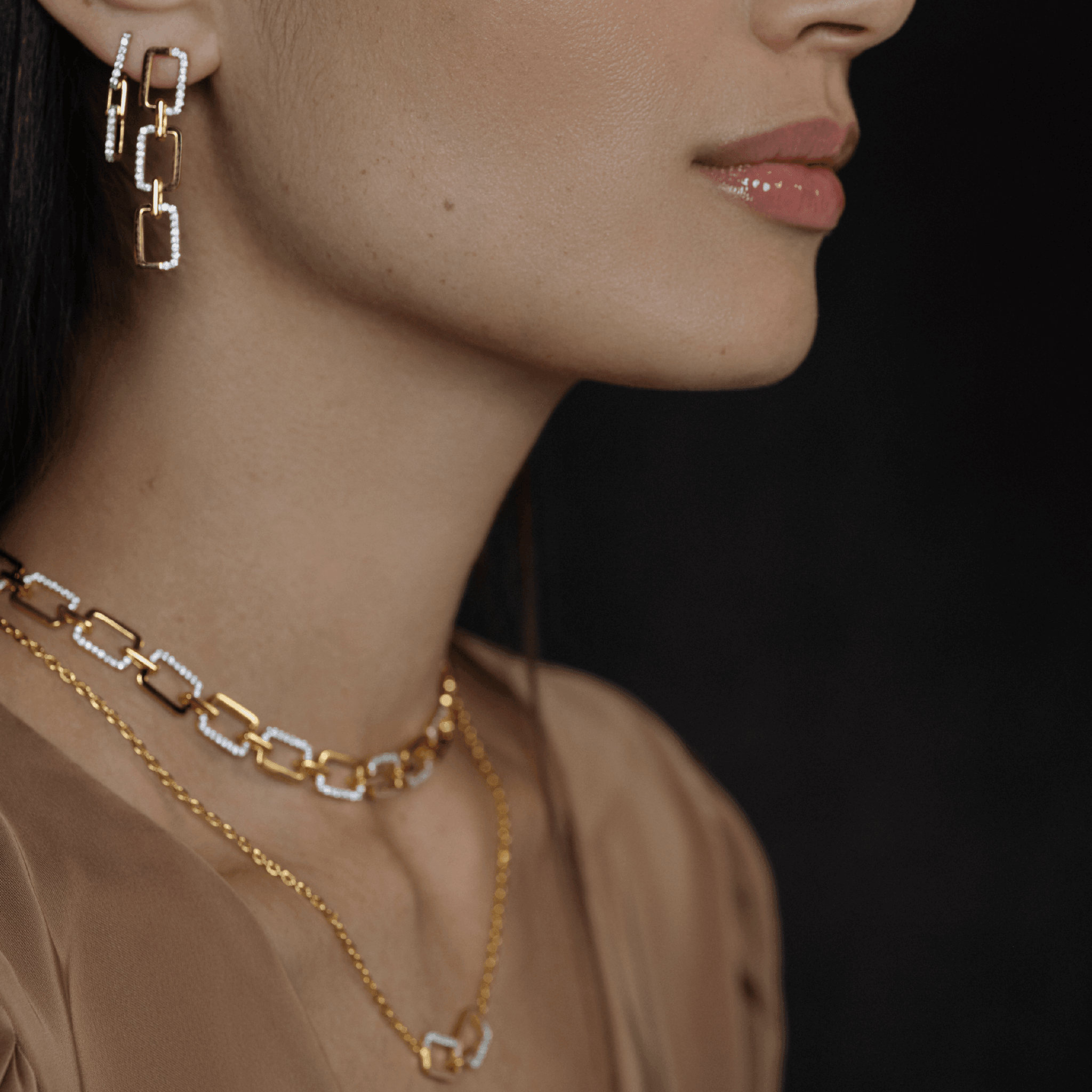 Horizon trio link earrings - Horizon trio link earrings -  The Future Rocks -    2