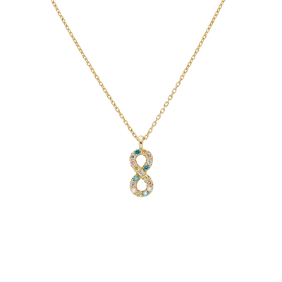 Infinity multi-color LGD necklace - Infinity multi-color LGD necklace -  The Future Rocks -    1