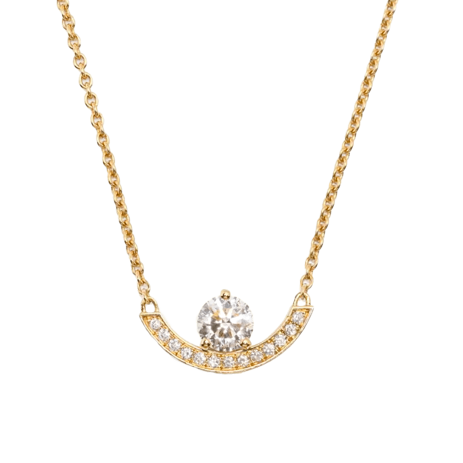 Intrépide grand arc pavée necklace - Intrépide grand arc pavée necklace -  The Future Rocks -    1