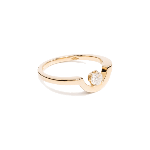 Intrépide petit arc solitaire ring - Intrépide petit arc solitaire ring -  The Future Rocks -    1