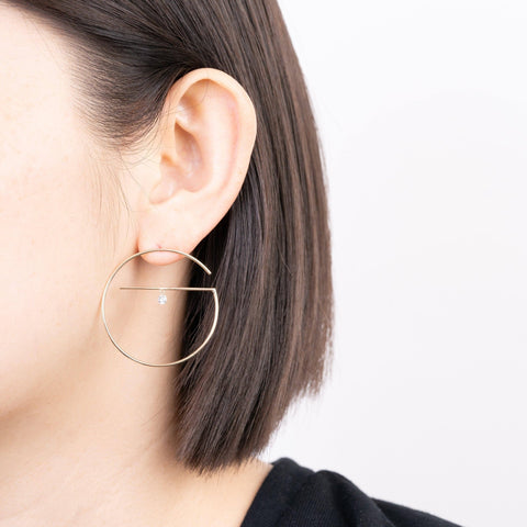 Large floating earrings - The Future Rocks