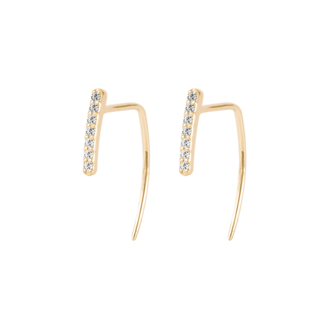 Line tail earrings - The Future Rocks