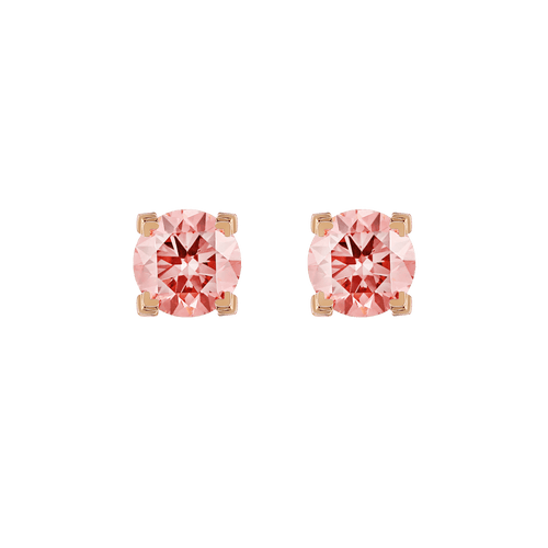 Luna pink diamond solitaire earrings 0.4ct - Luna pink diamond solitaire earrings 0.4ct -  The Future Rocks -    1