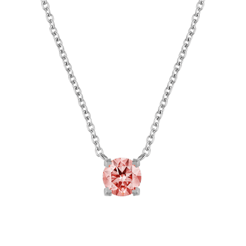  Luna pink diamond solitaire necklace - Lab-Grown Pink Diamond Solitaire Necklace -  The Future Rocks  -    2 