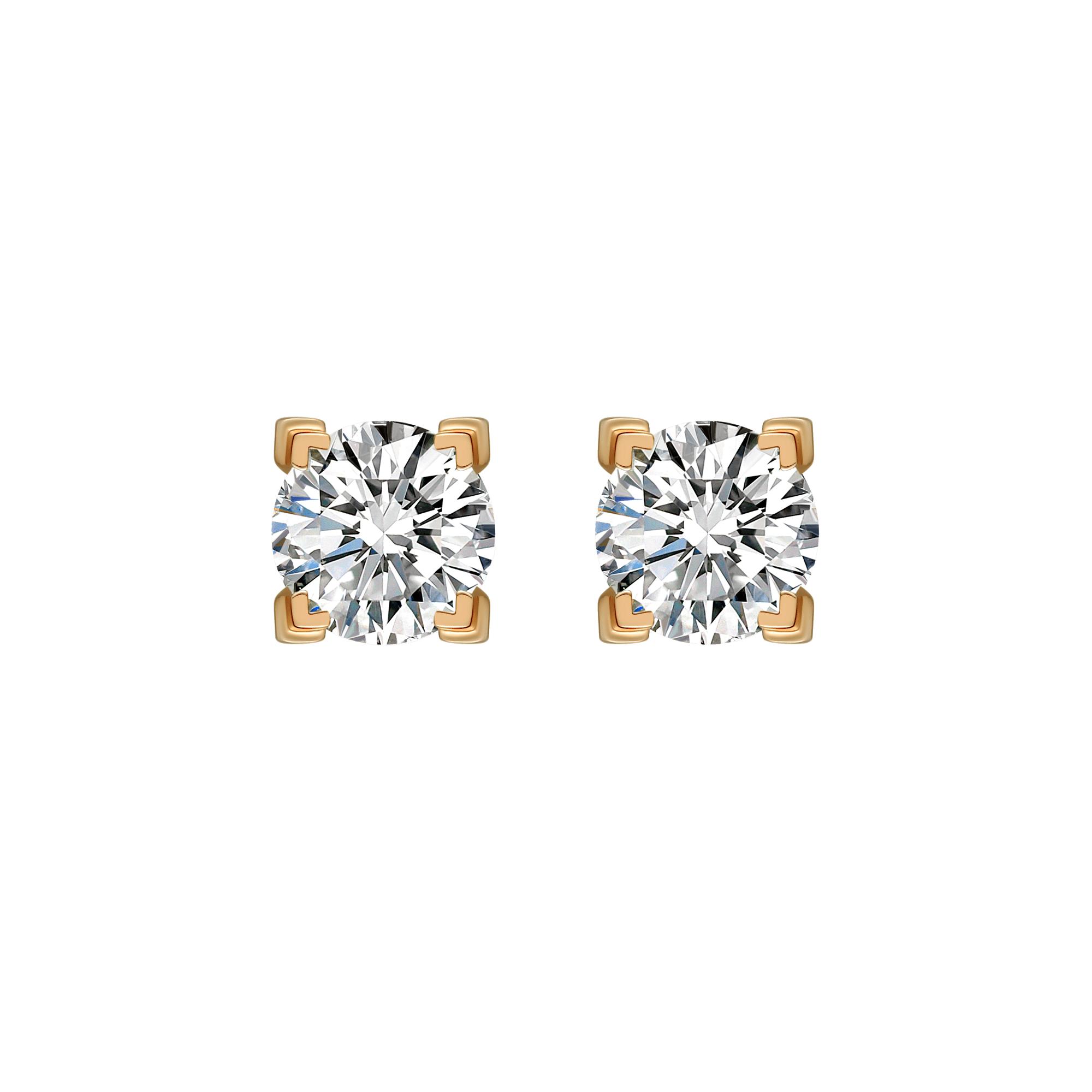 Luna solitaire earrings 1ct - Luna solitaire earrings 1ct -  The Future Rocks -    3