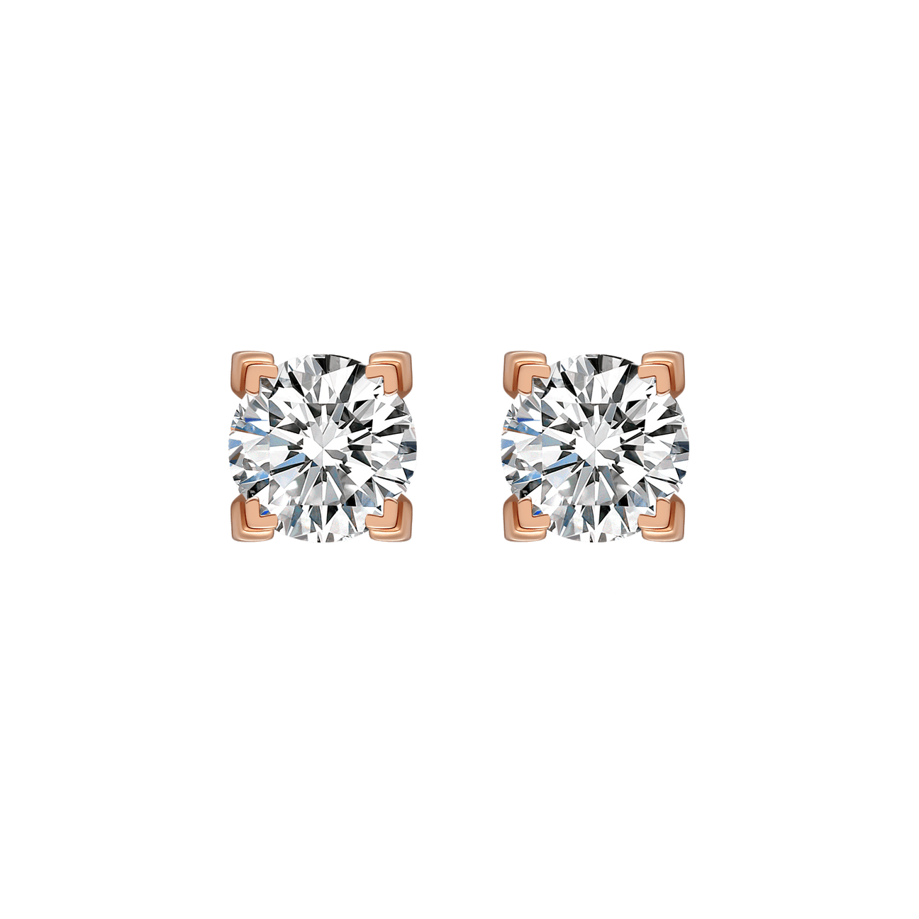 Luna solitaire earrings 1ct - Luna solitaire earrings 1ct -  The Future Rocks -    1