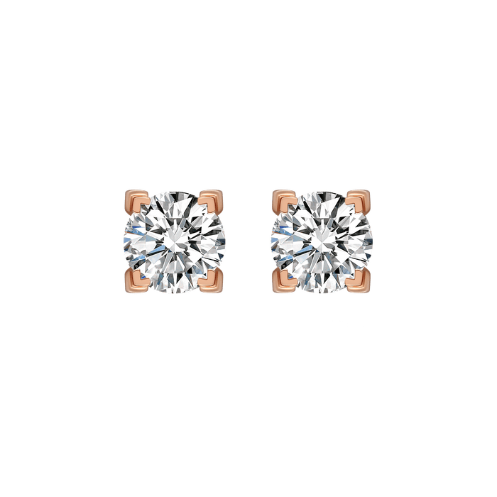 Luna solitaire earrings 1ct - Luna solitaire earrings 1ct -  The Future Rocks -    1