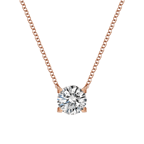  Luna solitaire necklace 0.5ct - 0.5 Carat Lab-Grown Diamond Solitaire Necklace -  The Future Rocks  -    1 