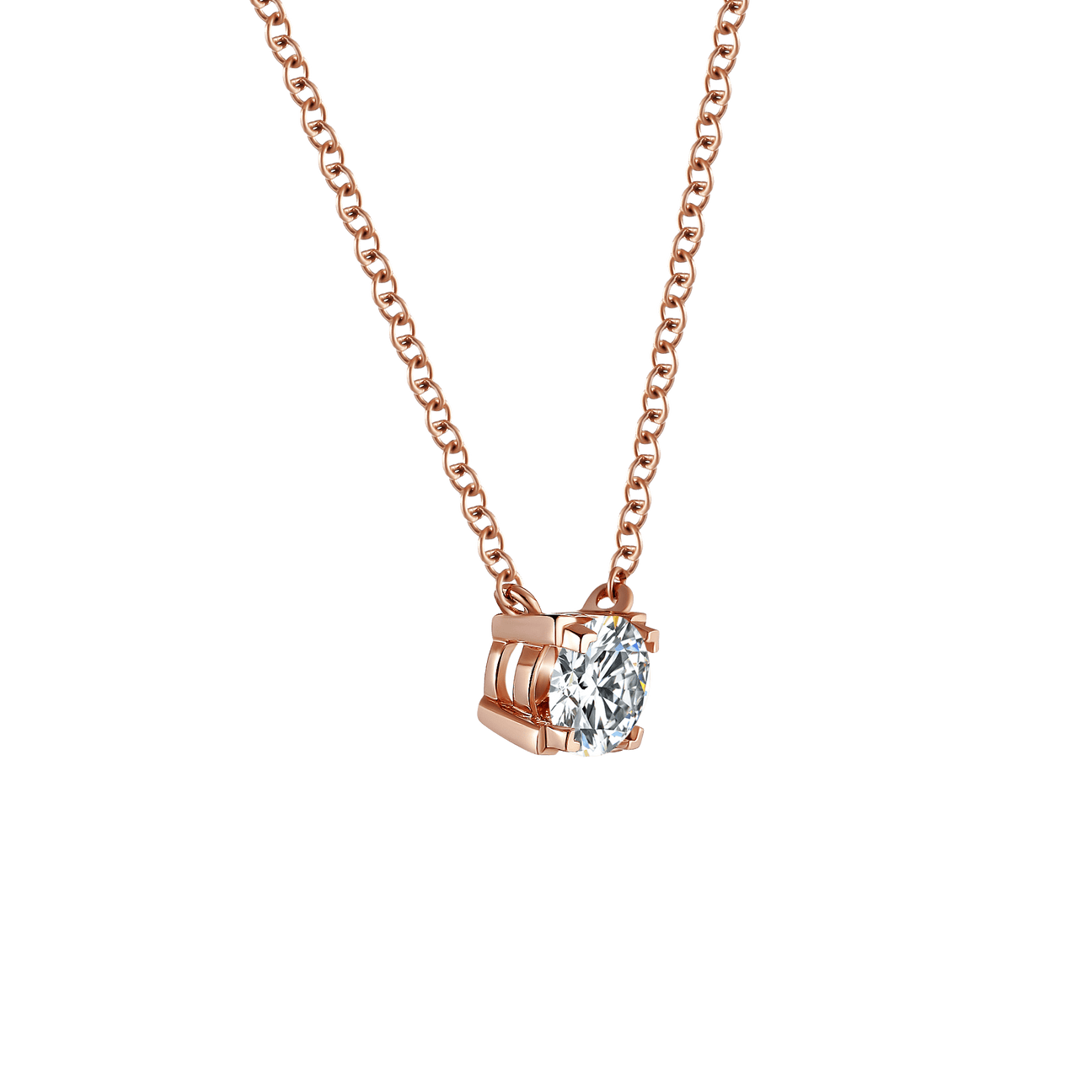 Luna solitaire necklace 0.2ct/ 0.3ct - Luna solitaire necklace 0.2ct/ 0.3ct -  The Future Rocks -    3