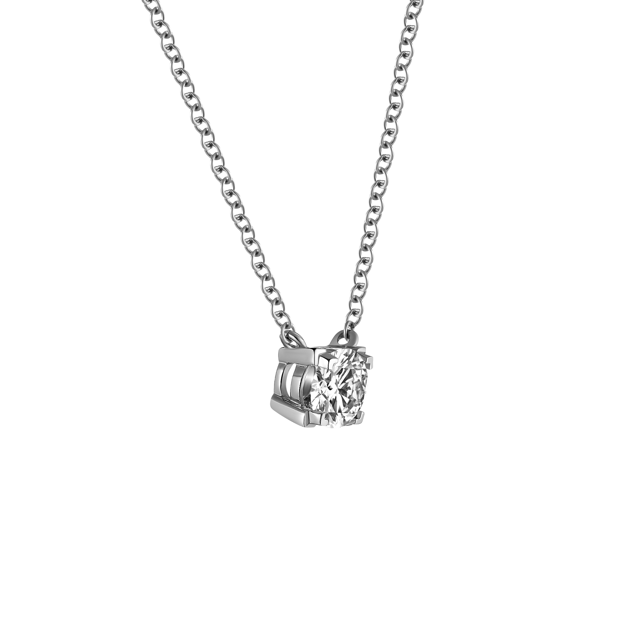 Luna solitaire necklace 0.2ct/ 0.3ct - Luna solitaire necklace 0.2ct/ 0.3ct -  The Future Rocks -    6