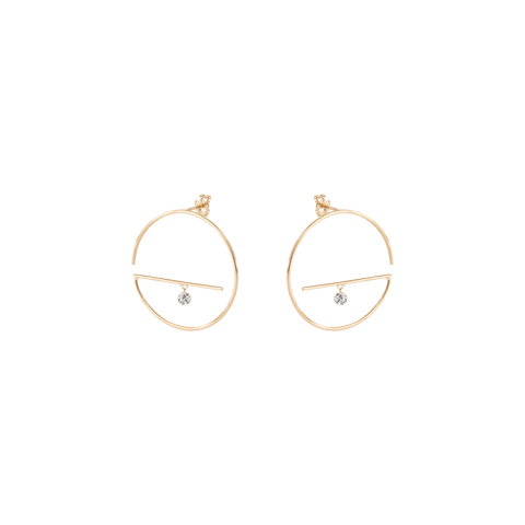 Medium lower floating earrings - The Future Rocks