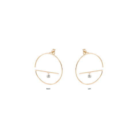 Medium lower floating earrings - The Future Rocks