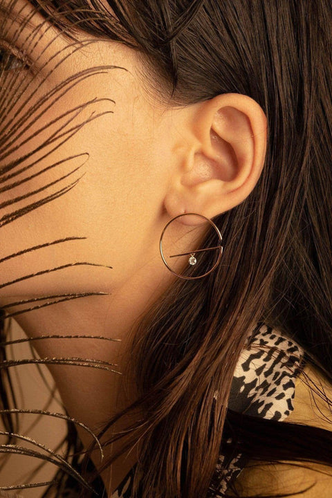 Medium lower floating earrings - The Future Rocks