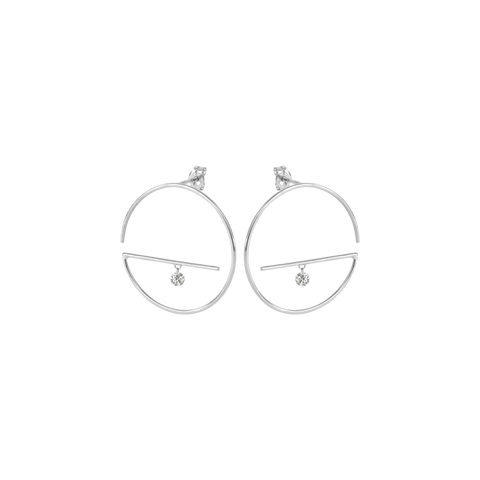 Medium lower floating earrings - The Future Rocks