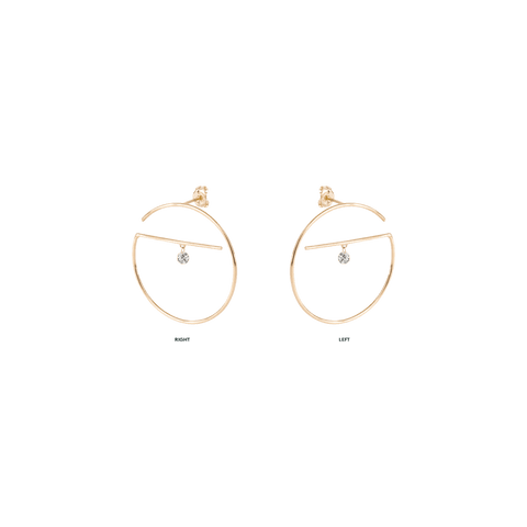 Medium upper floating earrings - The Future Rocks
