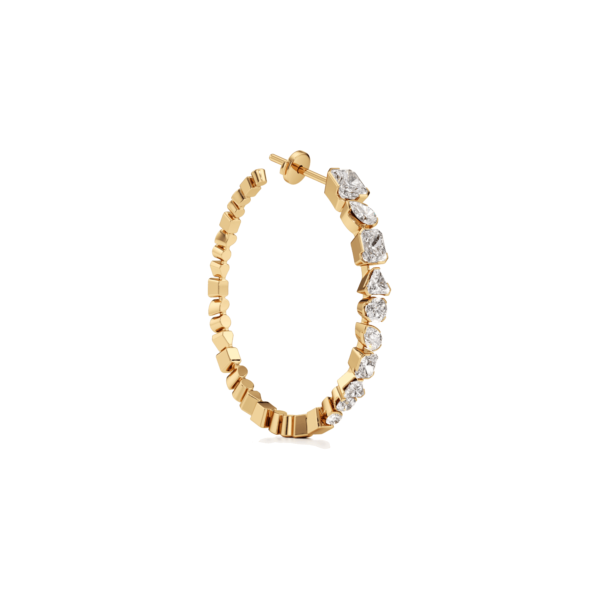 Meta hoop earrings - Meta Lab-Grown Diamond Hoop Earrings - The Future Rocks - 3