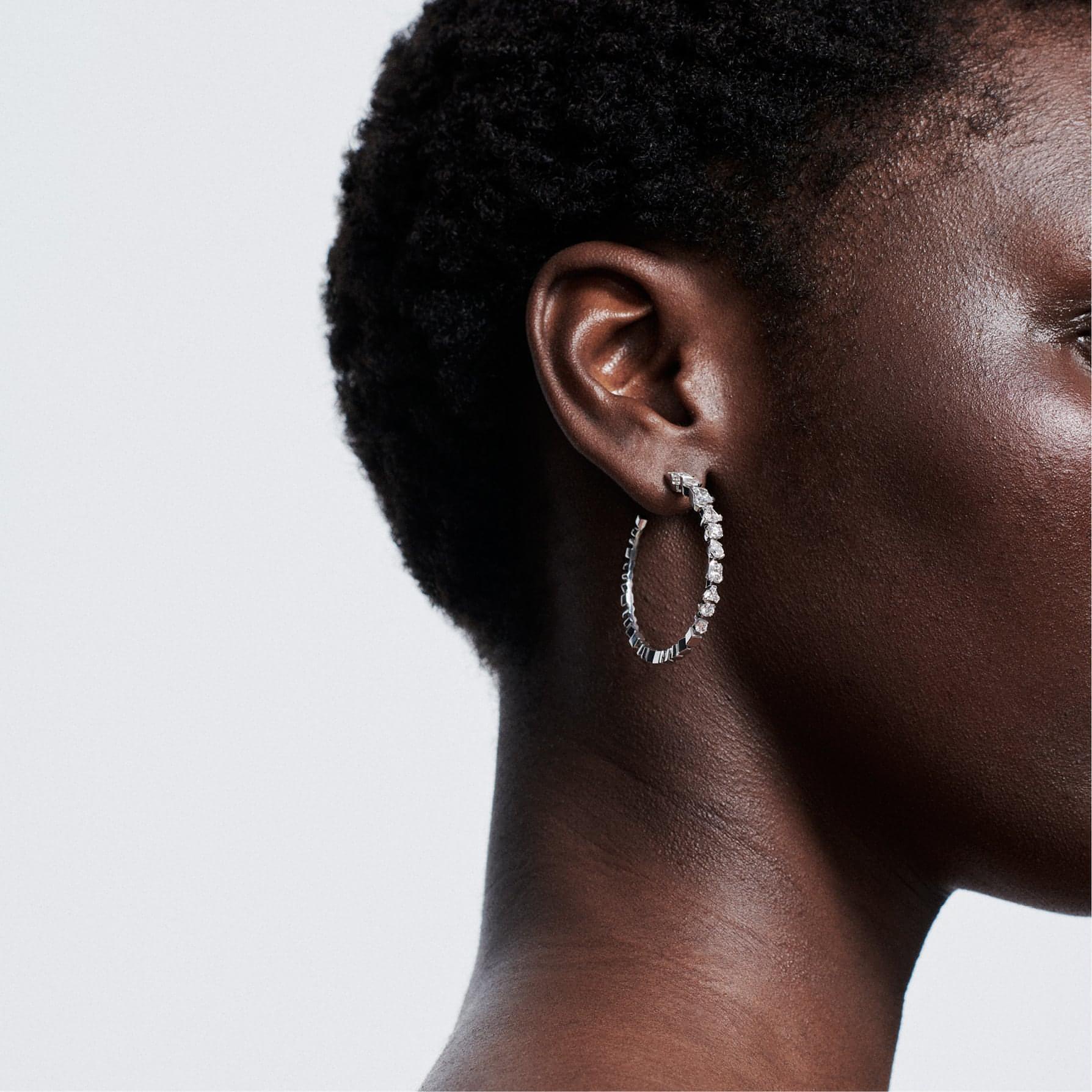 Meta hoop earrings - Meta Lab-Grown Diamond Hoop Earrings - The Future Rocks - 2