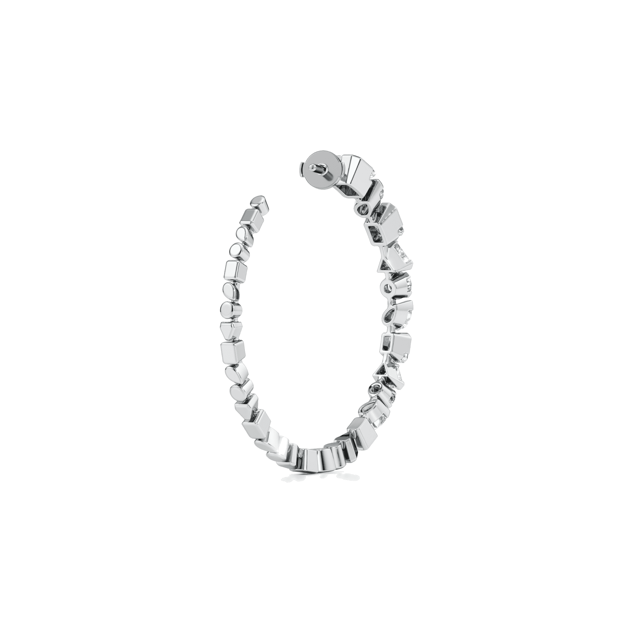 Meta hoop earrings - Meta Lab-Grown Diamond Hoop Earrings - The Future Rocks - 8