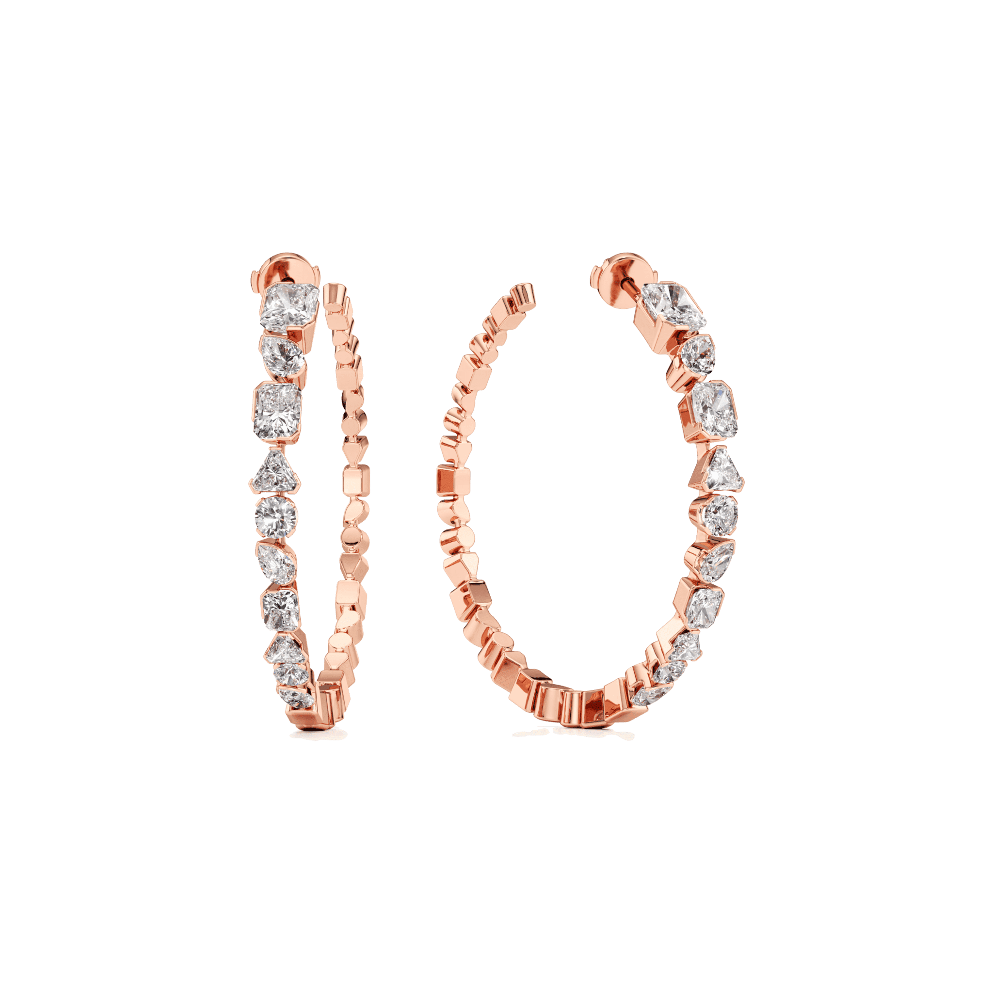 Meta hoop earrings - Meta Lab-Grown Diamond Hoop Earrings - The Future Rocks - 9