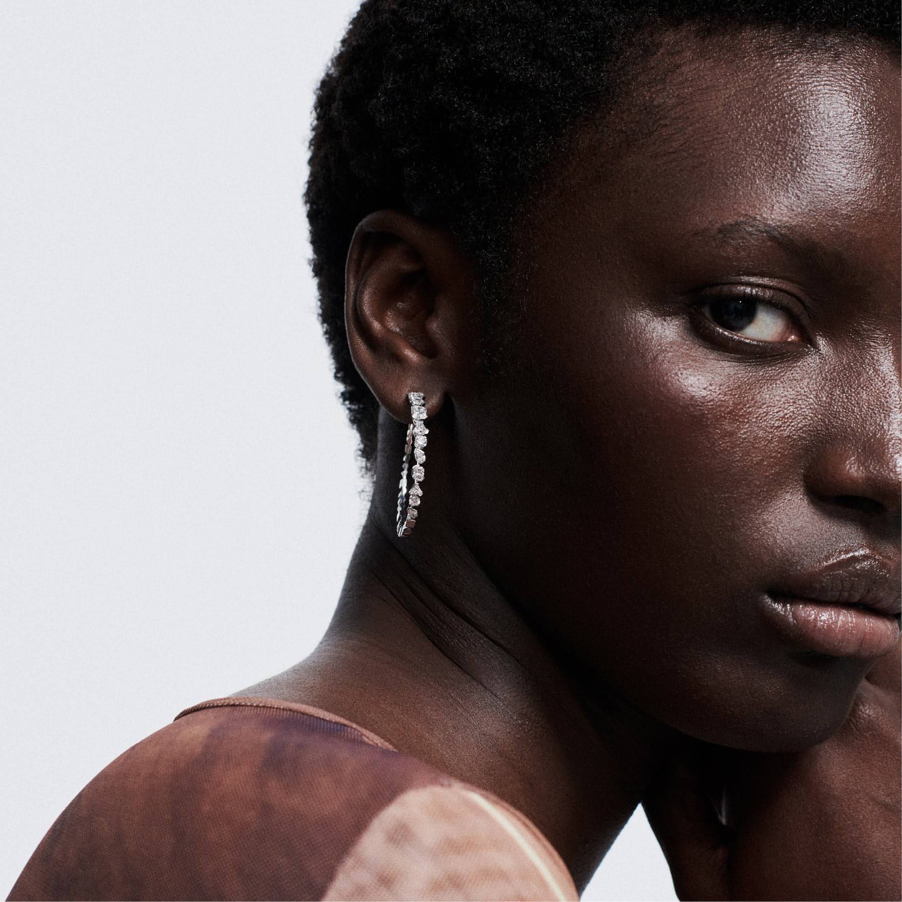 Meta hoop earrings - Meta Lab-Grown Diamond Hoop Earrings - The Future Rocks - 4