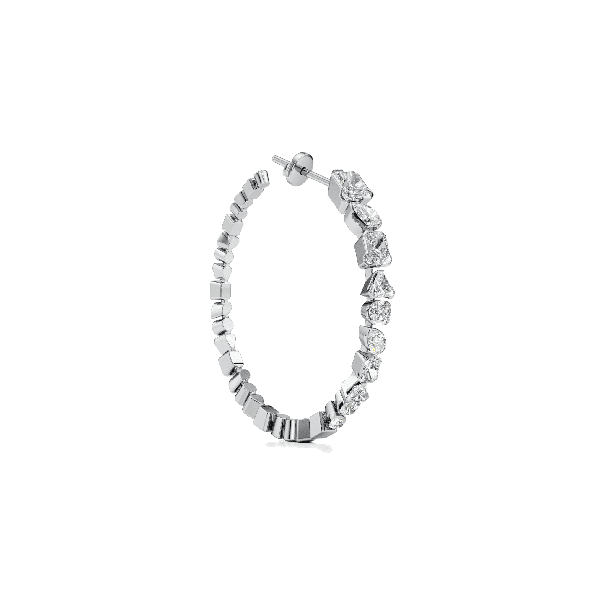 Meta hoop earrings - Meta Lab-Grown Diamond Hoop Earrings - The Future Rocks - 7