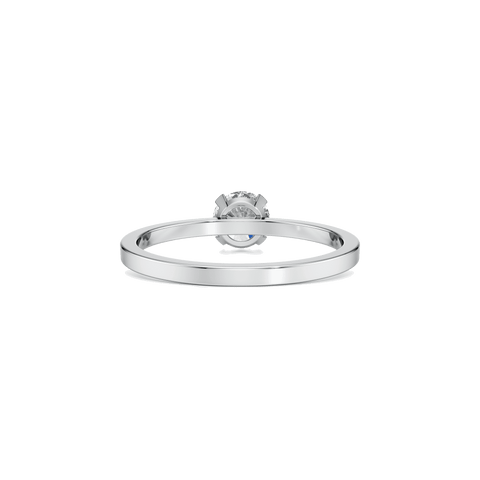 Meta large gold solitaire ring - The Future Rocks