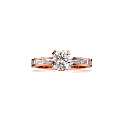 Meta large solitaire ring - The Future Rocks
